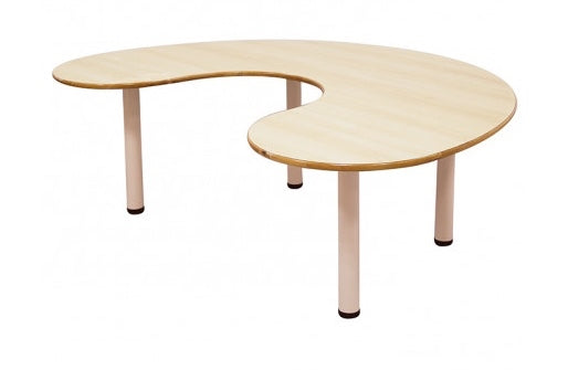 Large Kidney Birch Laminated Table 180cmL x 120cmD x 54cmH