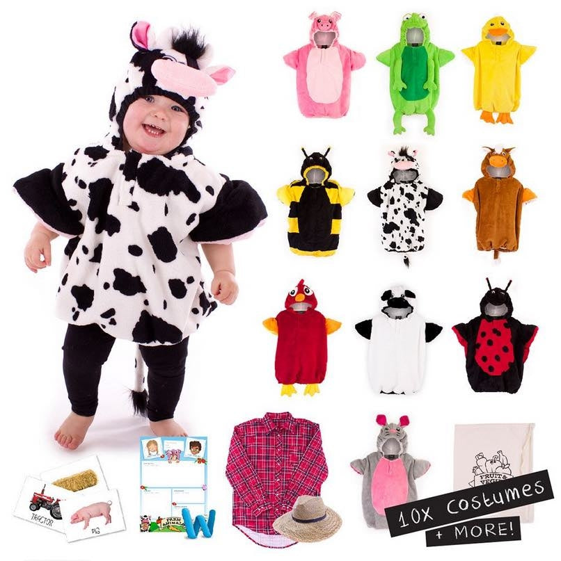 On the Farm Costumes Set of 10 Children's and 1 Educator Costume