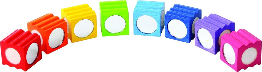 Rainbow Sensory Texture Blocks 8pcs