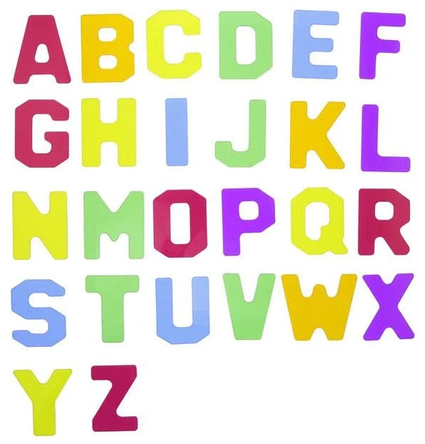 Translucent Alphabet and Numbers 37pcs
