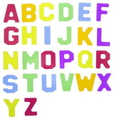 Translucent Alphabet and Numbers 37pcs