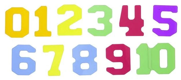 Translucent Alphabet and Numbers 37pcs