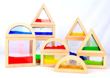Wooden Sensory Blocks – Wonder Set of 12 for Early Learning