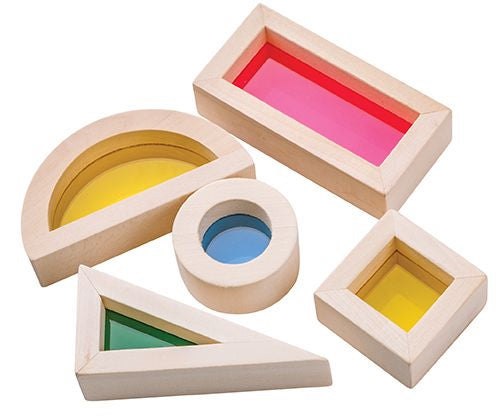 Light and Colour Blocks – 24pcs Wooden Sensory Play Set