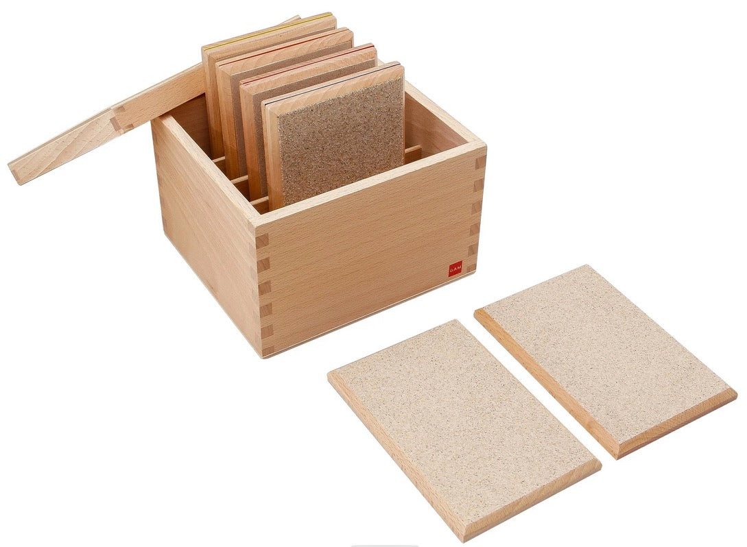 Sandpaper Gradation Tiles in Wooden Box 10pcs