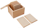 Sandpaper Gradation Tiles in Wooden Box 10pcs