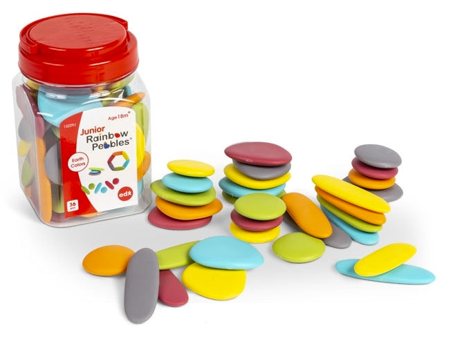 Junior Rainbow Pebbles Earth Colours 36pcs