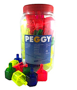 Crystal Fluoro Peggy Count and Match - Pegs Only 48pcs