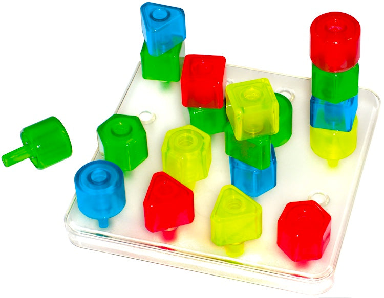 Crystal Fluoro Peggy Count and Match Pegboard Class Set