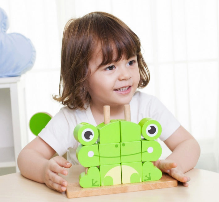 Stacka Frog Frog Block Stacker 17pcs – Edu-21