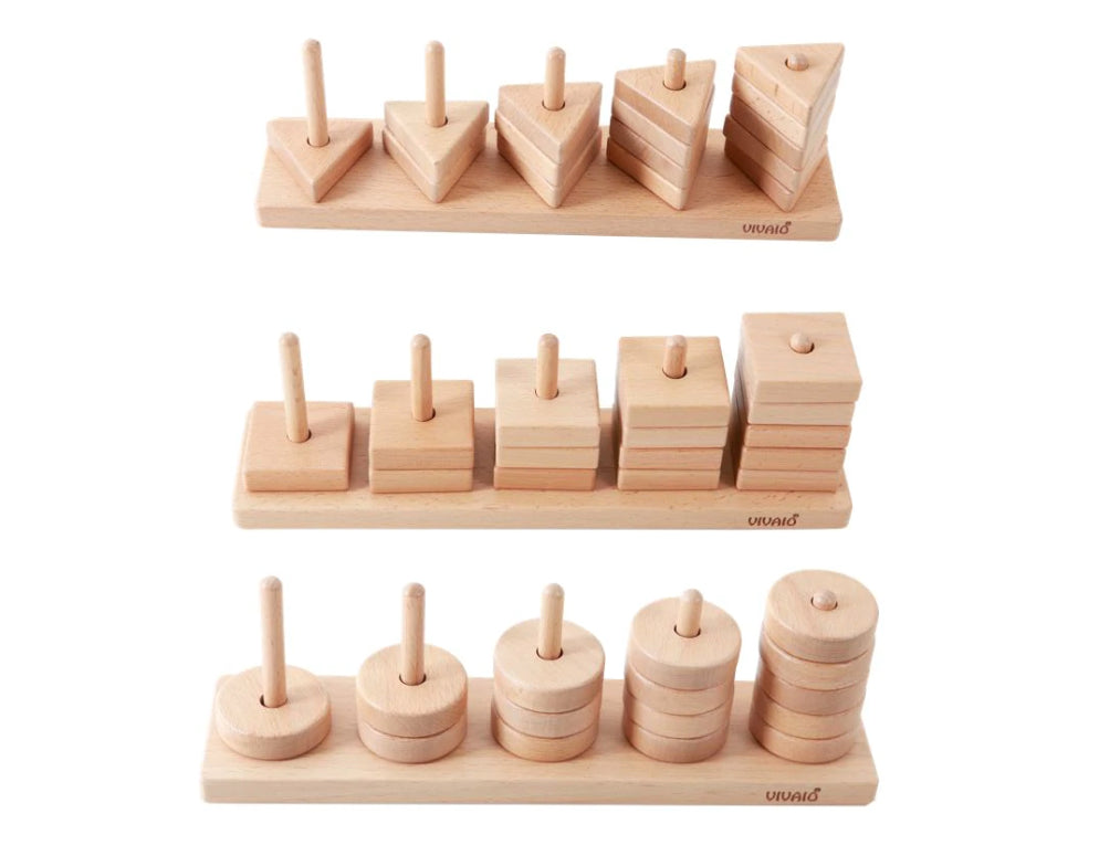 Shapes Stacking and Matching Set 48pcs
