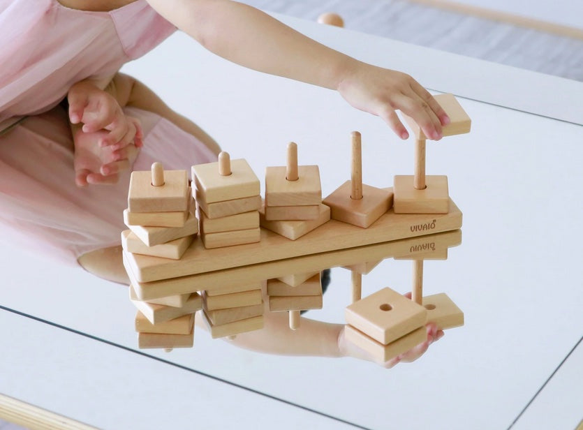 Shapes Stacking and Matching Set 48pcs