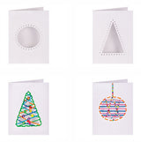 Christmas Cut Out Threading Greeting Cards 10pcs