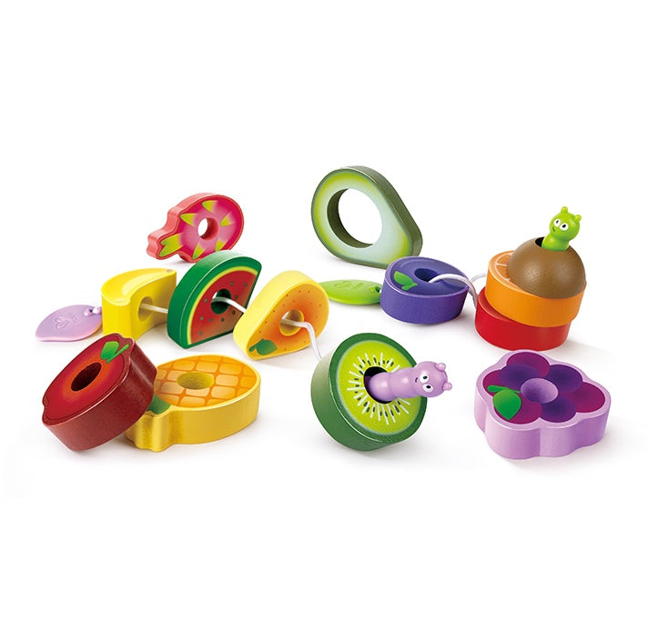 Caterpillar's Feast Threading Fruit Set 15pcs