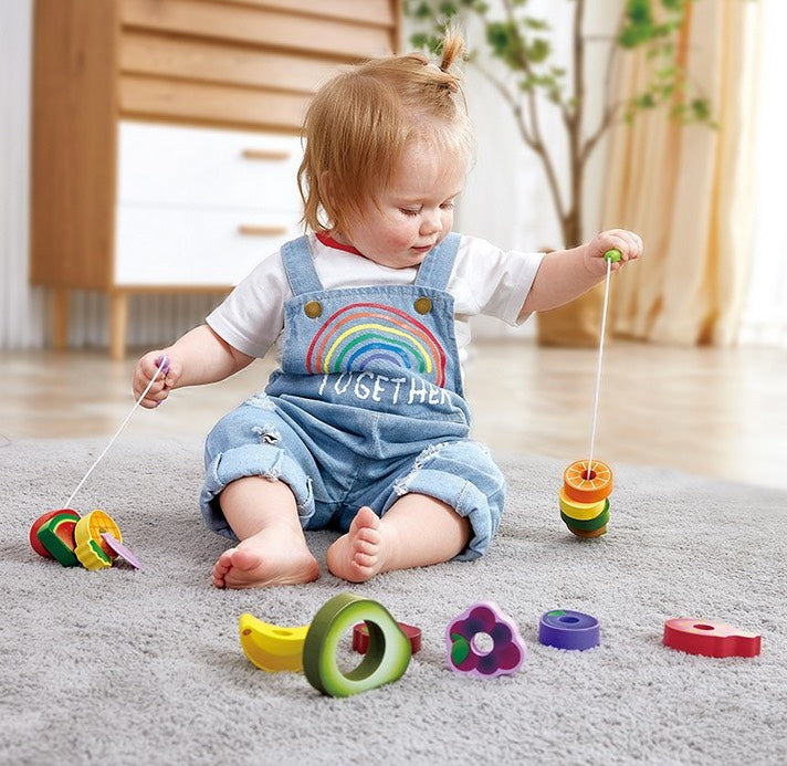 Caterpillar's Feast Threading Fruit Set 15pcs