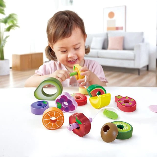 Threading Fruit Caterpillar's Feast Threading Fruit Set 15pcs – Edu-21