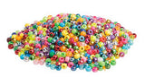 Opaque and Translucent Pony Beads 9mm 250g Assorted (approx 625pcs)