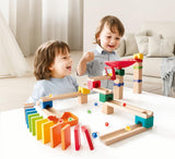 Cascading Dominoes and Marble Run 50pcs