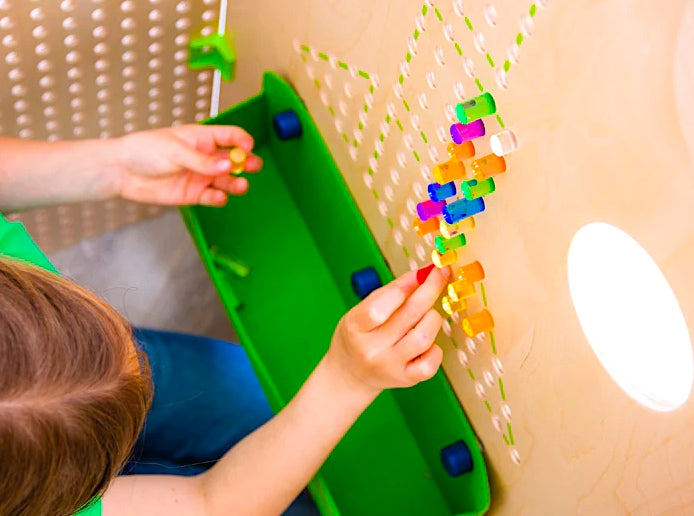 Plug It Wall Panel Acrylic Cylinders in Storage Pouch 48pcs