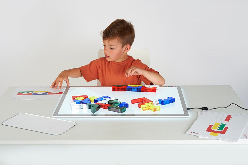 Acrylic Building Blocks With Mirror and Work Cards 41pcs