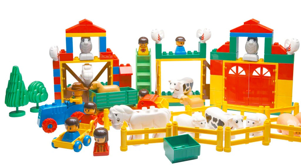 Coko Block Farm Set in Container 121pcs