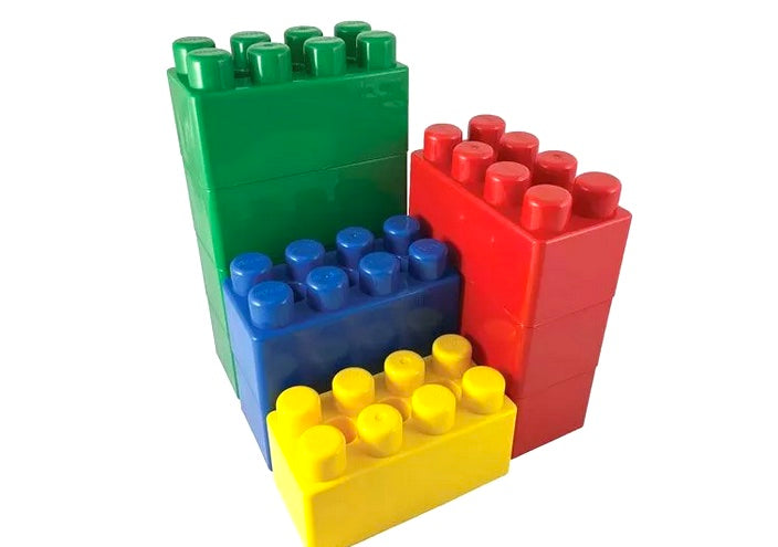Coko Jumbo Blocks 2×4 stud Assorted Colours 48 pcs