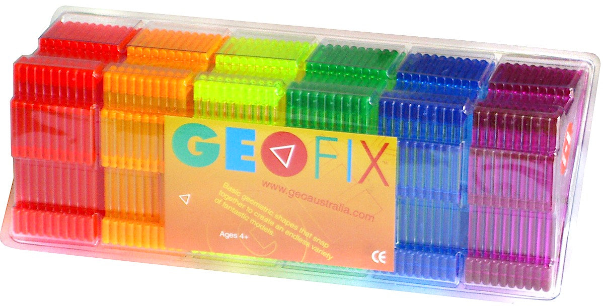 Geoshapes Squares Crystal Fluoro Pack 60pcs
