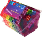 Geoshapes Pentagons with Triangle Crystal Fluoro Pack 30pcs