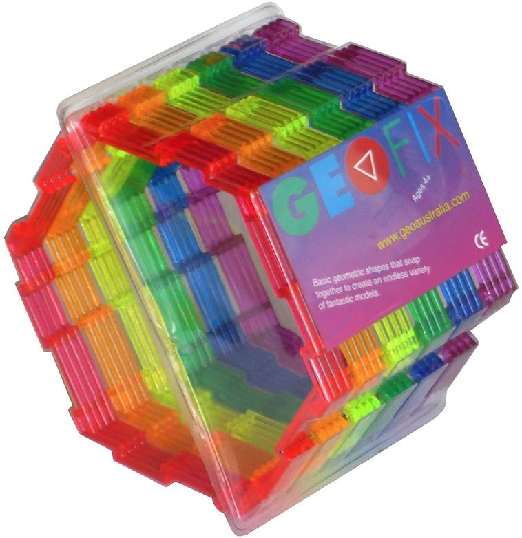 Geoshapes Hexagons Crystal Fluoro Pack 24pcs