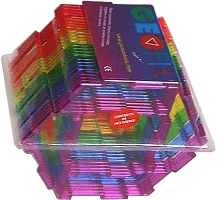 Geoshapes Hexagons with Square Crystal Fluoro Pack 24pcs