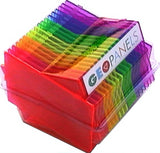 Geoshapes Rectangle Panels Crystal Fluoro Pack 36pcs