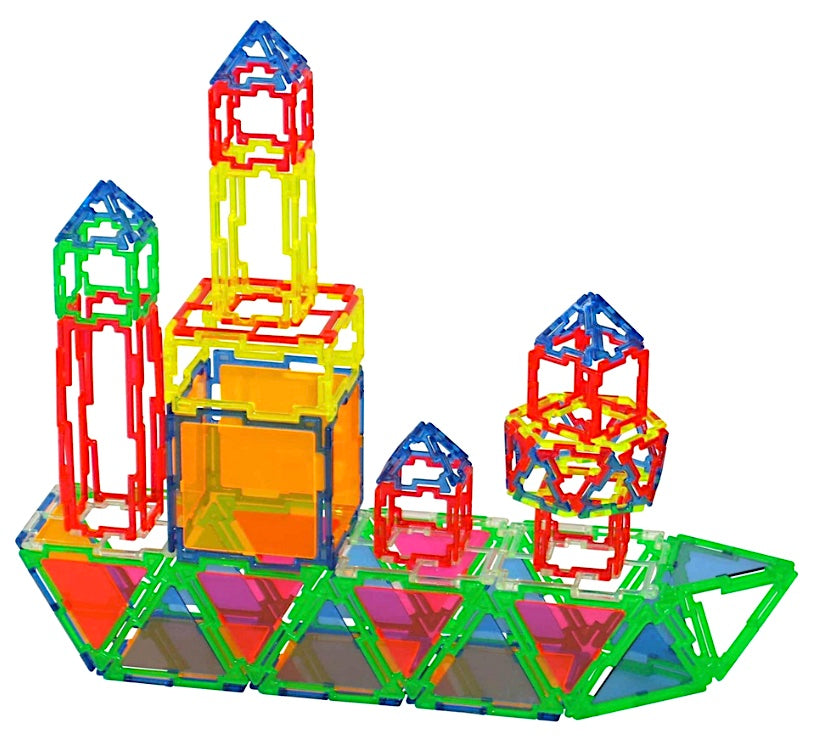 Geoshapes & Mini Geofix Set with Connectors – 224pcs for Classroom Learning
