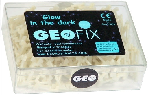 Mini Geofix Glow-in-the-Dark Triangles 120pcs