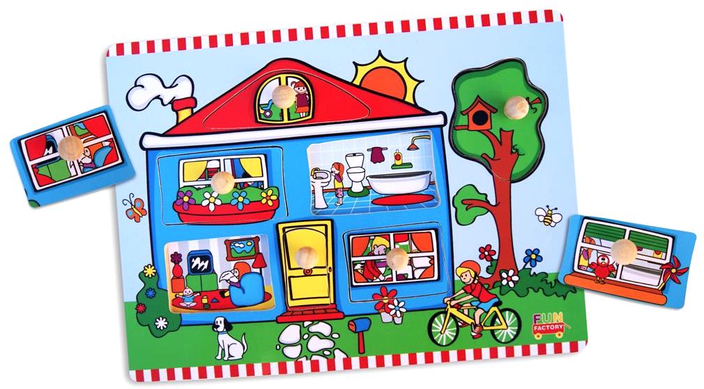 Cottage Knobbed Reveal Puzzle 7pcs