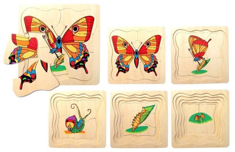 Life Cycle of the Butterfly 5 Layer Puzzle 20pcs
