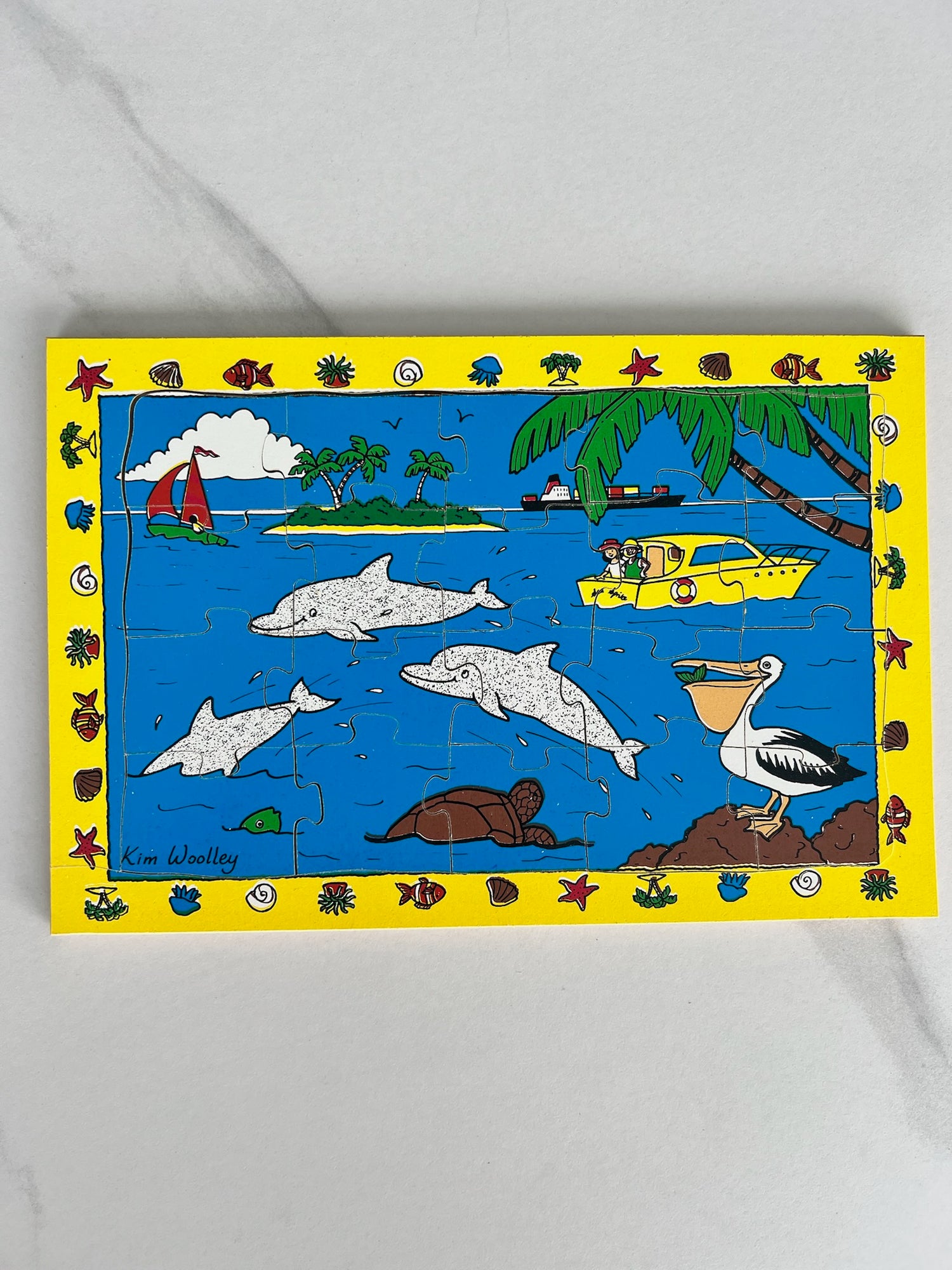 Under the Sea Reveal Puzzle – 20 Piece Wooden Puzzle