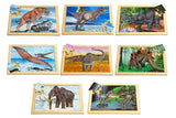Large Prehistoric Animals Puzzles and Posters Set of 16