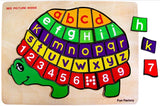 Turtle Alphabet and Numbers Puzzle 37pcs