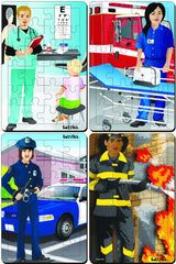 Multicultural Occupations Jigsaw Puzzles - Set of 4