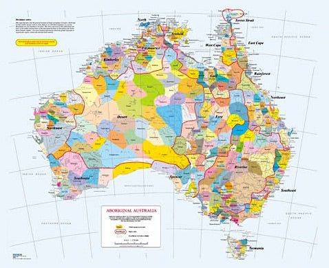 Indigenous Languages Map A3 Puzzle 96pcs