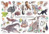 Australian Animals A3 Table Puzzle 204pcs