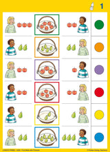Logico PRIMO First Math With Pictures 16 Double-Sided Self-Correcting Cards (4yrs+)