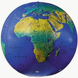 Topographical Inflatable World Globe 68cm
