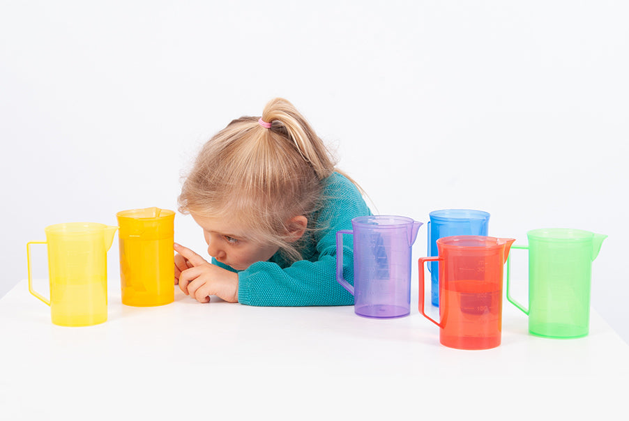 Translucent Colour Jugs 6pcs