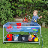 Premium Transparent Sand & Water Tray with Folding Stand 58cmH