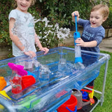Premium Transparent Sand & Water Tray with Folding Stand 58cmH