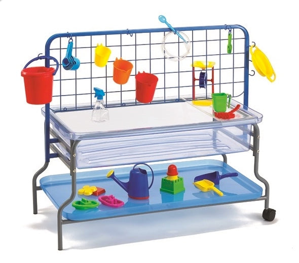 Deluxe Clear Water Playtray, Frame, Lid and Accessories Rack