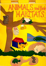 Animals & Their Habitats Fabric Wall Chart