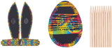 Scratch Art Bunny Ears And Eggs 20pcs