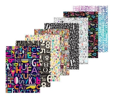 Type Pattern Paper 40pcs